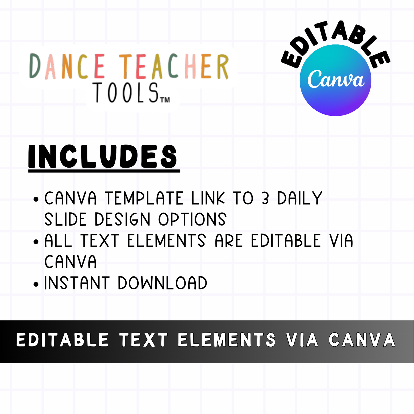 Retro Teacher Daily Class Slides – Editable Canva Template for Dance & Academic Classrooms | 3 Groovy Design Options for Do Now, Objectives, & Reminders